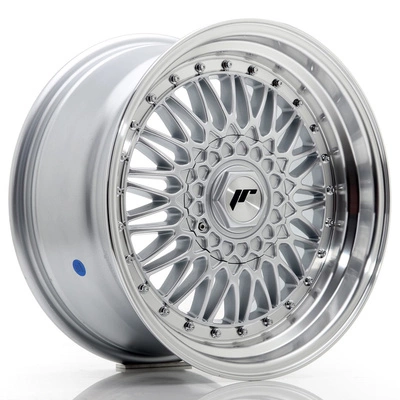 FELGI JAPAN RACING JR9 17x8.5 ET20-35 BLANK Silver w/Machined Lip+Silver Rivets