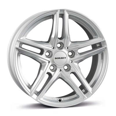 Felgi Borbet XR 5x112 7.5x17 ET45 Brilliant Silver