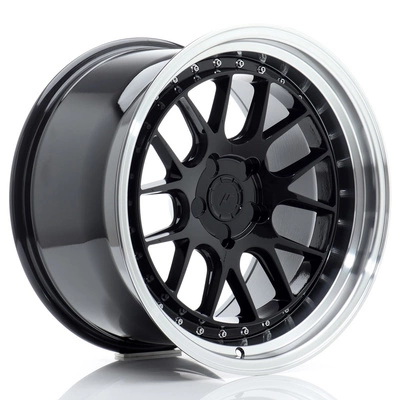 Felgi Japan Racing JR40 18x10.5 ET15-22 5H BLANK Gloss Black w/Machined Lip