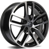 Felgi Carbonado ICE 5x100 6x15 ET38 Black Front Polished