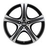 FELGI RONAL R55 5x127 9x19 ET48 Matt Black Front Diamond Cut