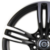 FELGI CARBONADO DIAMOND 5x120 8.5x18 ET33 Matt Black Front Polished