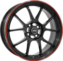 FELGI INTER ACTION PHOENIX 4x108 7x16 ET25 Gloss Black Red