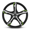 FELGI RONAL R62 Green 5x112 8.5x20 ET35 Jetblack Matt Front Diamond Cut