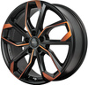 Felgi RC Design RC34 5x112 8x18 ET38 Black Orange Matt