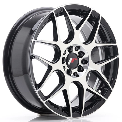 Felgi Japan Racing JR18 17x7 ET40 5x100/114 Gloss Black Machined Face
