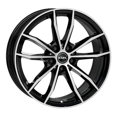 FELGI RIAL X12X 5x112 9x19 ET38 Diamond Black Front Polished