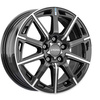 FELGI RONAL R60 5x114.3 6.5x16 ET40 Jetblack Front Diamond Cut