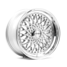 Felgi LENSO BSX 4x108 7x15 ET38 Gloss Silver Polished